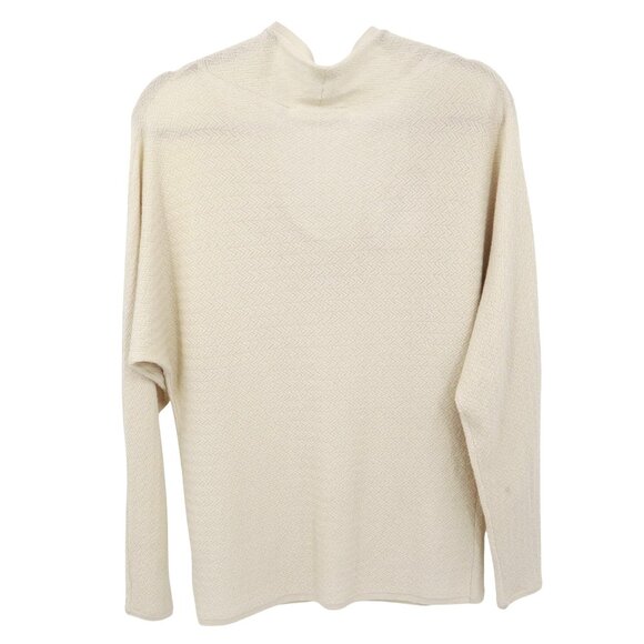 Nells Nelson Cashmere Sweater Women 44/8 Cream Classic Luxurious Elevated Basic - Picture 5 of 16